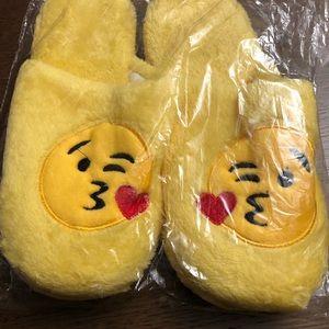 Kissy Face Emoji Slippers